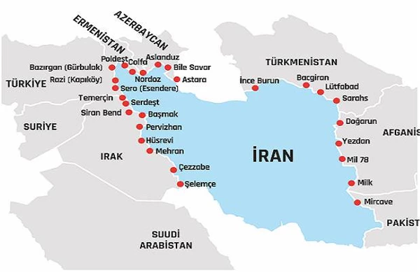 مرزهای بین ایران و عراق 